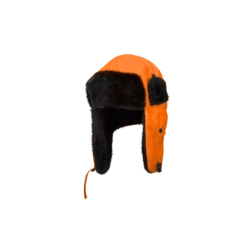 Zimowa czapka uszatka ocieplana pomarańczowa Lahti Pro L1020300