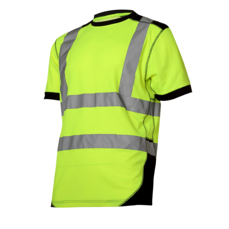 Koszulka t-shirt ostrzegawcza żółto czarna Lahti Pro L40225
