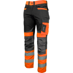 Spodnie ostrzegawcze robocze do pasa pomarańczowe Slim Fit Lahti Pro L40512