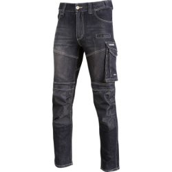 Spodnie jeansowe Slim Fit czarne Lahti Pro L40517