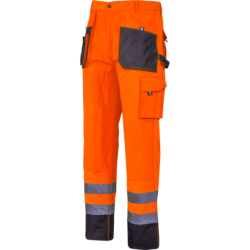 Spodnie robocze do pasa ostrzegawcze pomarańczowe Lahti Pro L40526