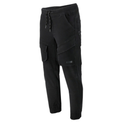 Joggery bawełniane spodnie męskie czarne Lahti Pro L40536