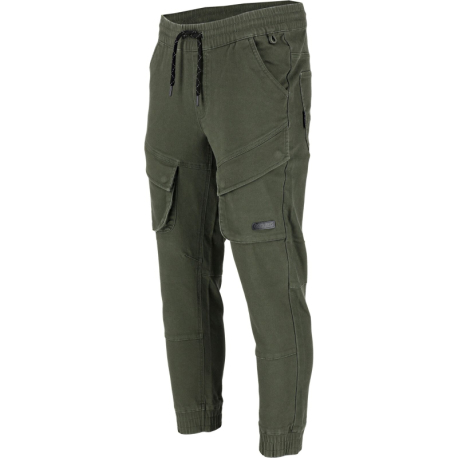 Joggery bawełniane spodnie męskie zielone Lahti Pro L40537