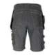 Spodenki krótkie jeansowe męskie czarne wzmocnione Lahti Pro L40717