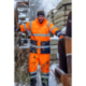 Zimowa kurtka ostrzegawcza ocieplana pomarańczowa Lahti Pro L40906