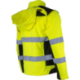 Kurtka softshell ostrzegawcza z odpinanymi rękawami żółta Lahti Pro L40919