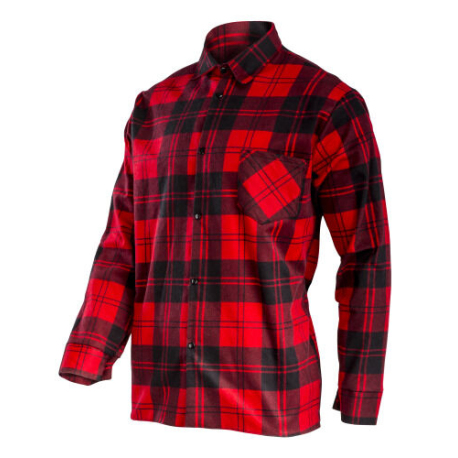 Koszula flanelowa czerwona bawełna 170g/m2 Lahti Pro L41809