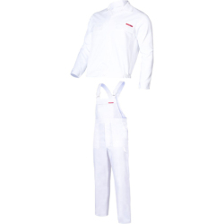 Komplet ubranie robocze białe bluza ogrodniczki Lahti Pro QUEST LPQC