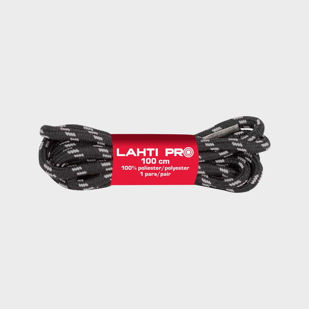Sznurowadła do butów Lahti Pro L90402 – czarny i szary