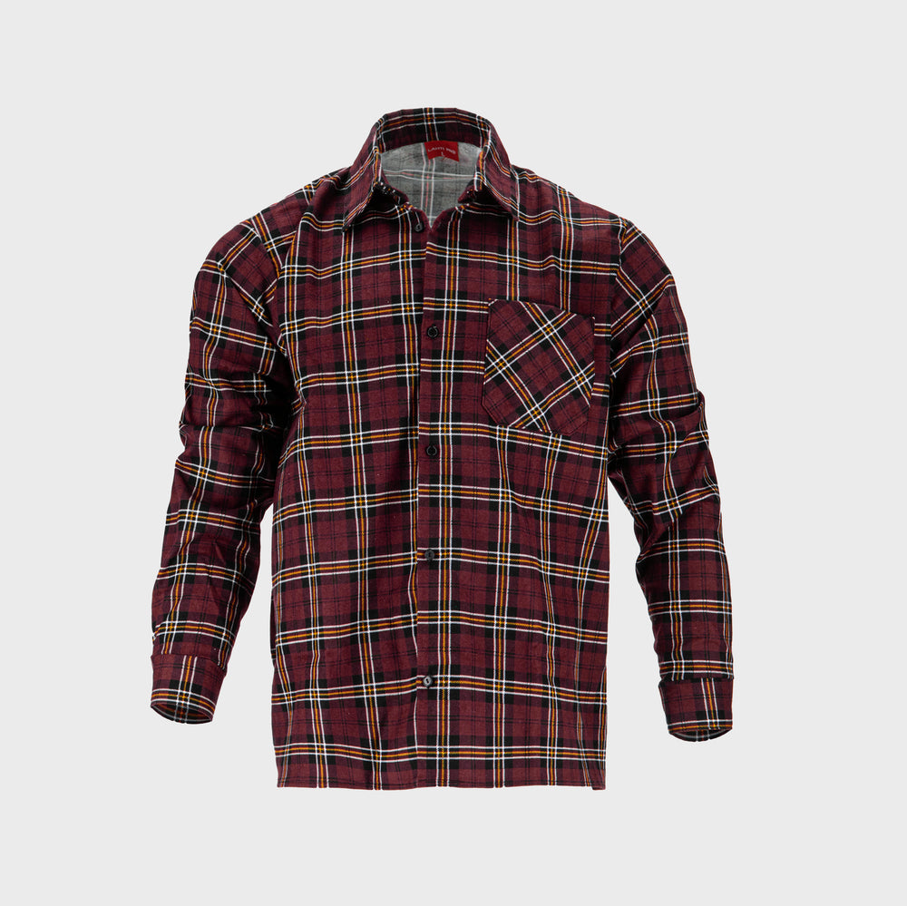 Koszula flanelowa w kratę Lahti Pro L41813 - bordowy