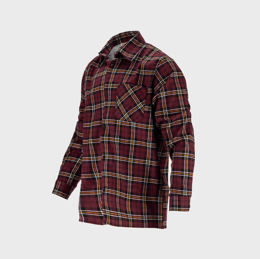 Koszula flanelowa w kratę Lahti Pro L41813 - bordowy