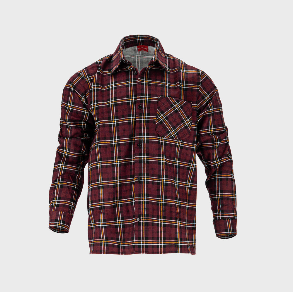 Koszula flanelowa w kratę Lahti Pro L41813 - bordowy