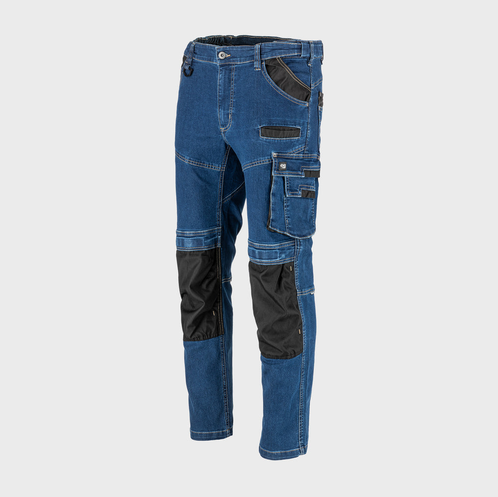 Spodnie jeansowe stretch Equiq Q10101 - granatowy
