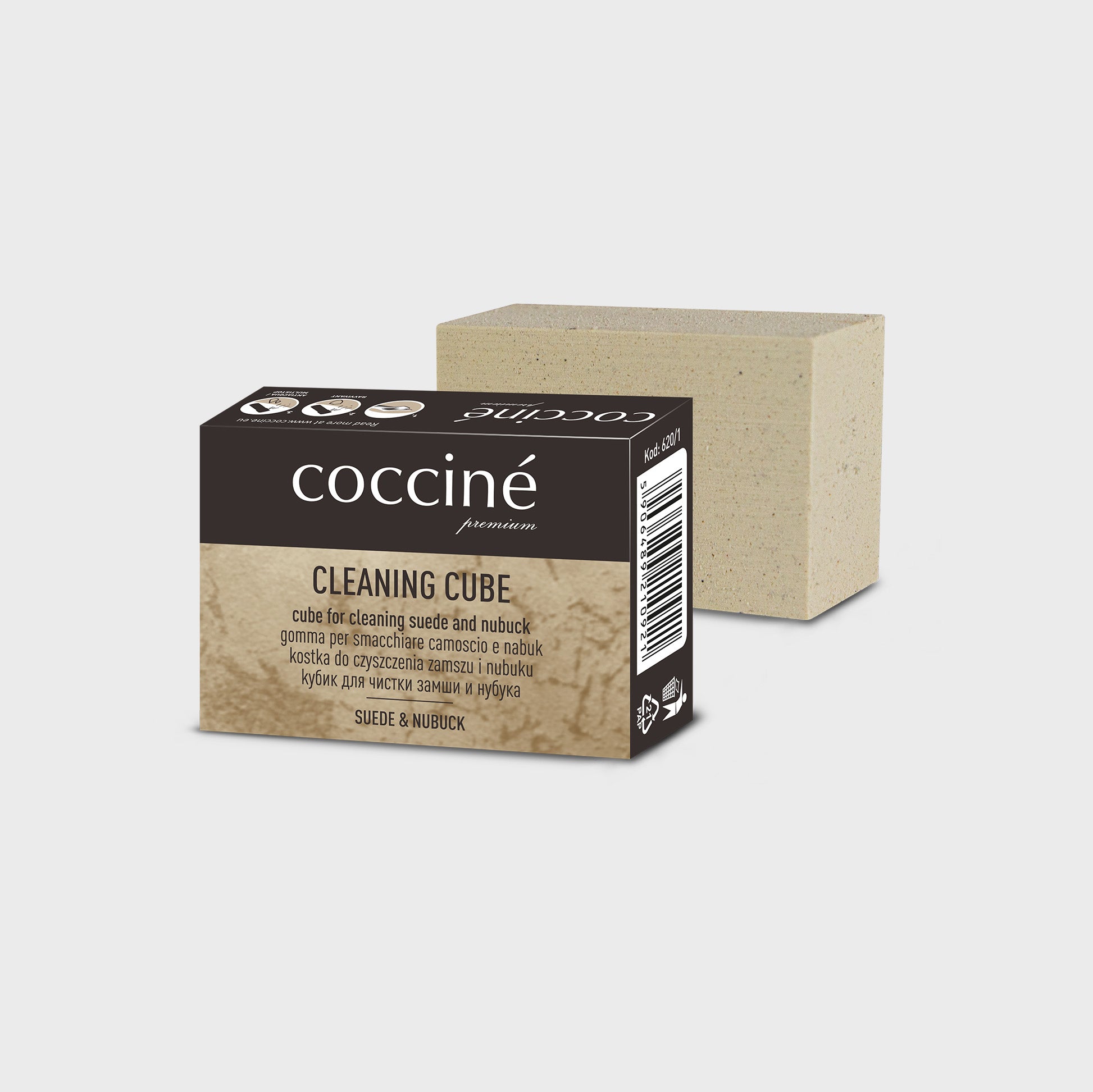 Kostka gumowa do czyszczenia zamszu i nubuku Coccine 620/1