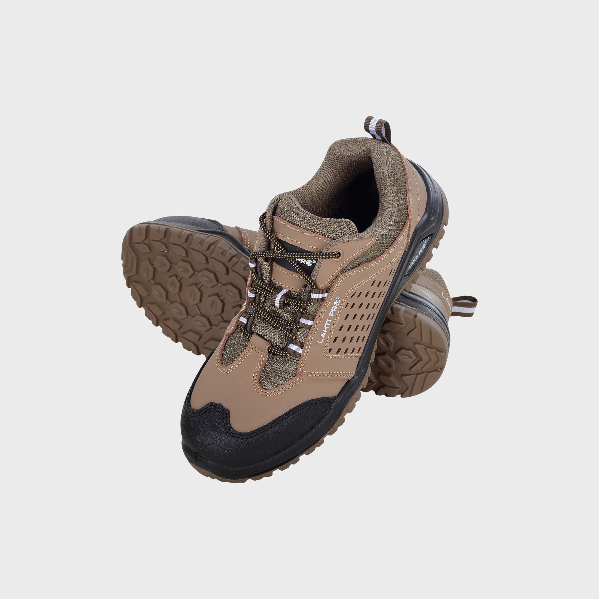 Półbuty S1 Lahti Pro L30420 – beżowo-czarne