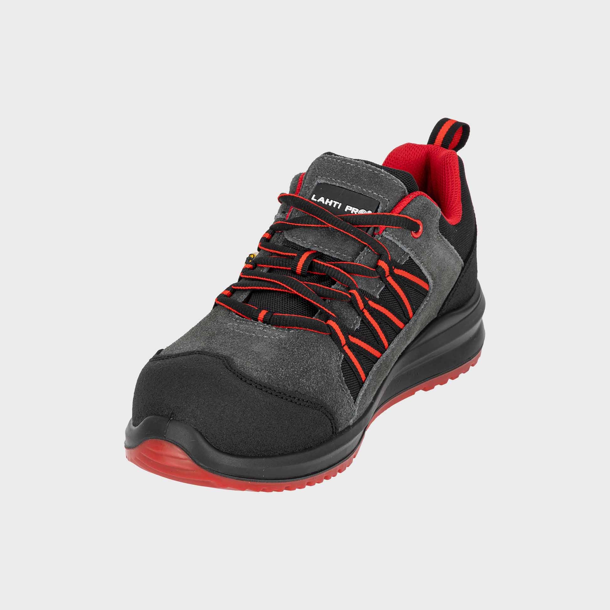 Półbuty S1 Lahti Pro L30423 – grafitowo-czerwone
