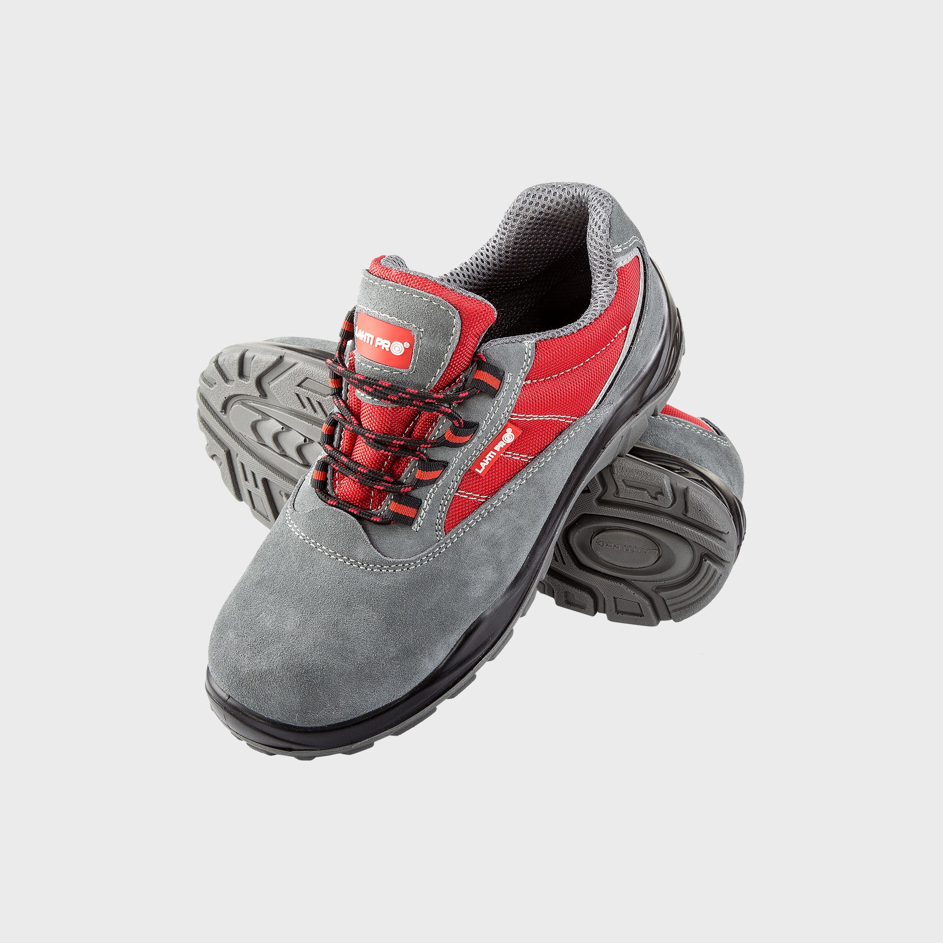 Półbuty S1P Lahti Pro L30424 – szaro-czerwone