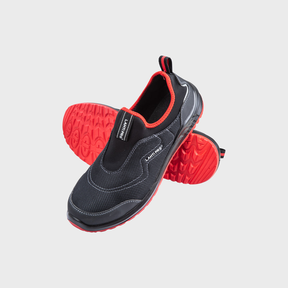 Półbuty S1P Lahti Pro L30428 – czarno-czerwone