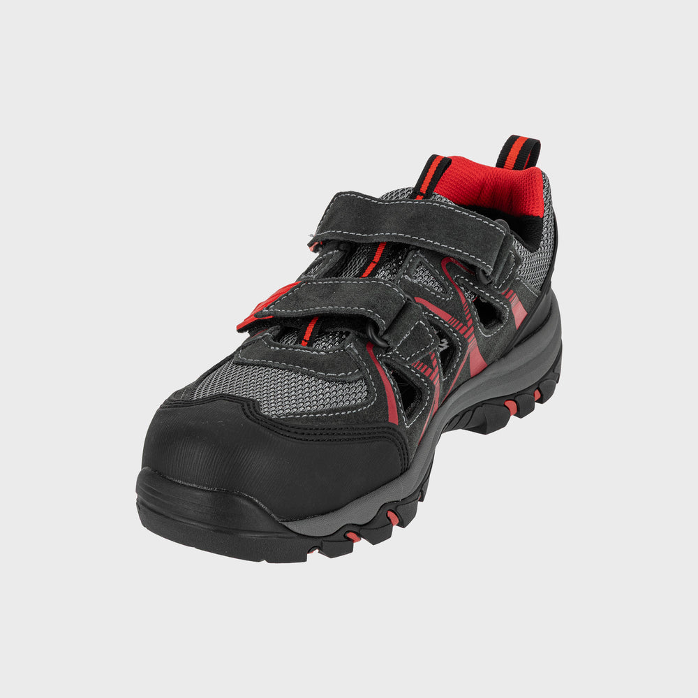 Sandały S1 Lahti Pro L30603 – szaro-czerwone