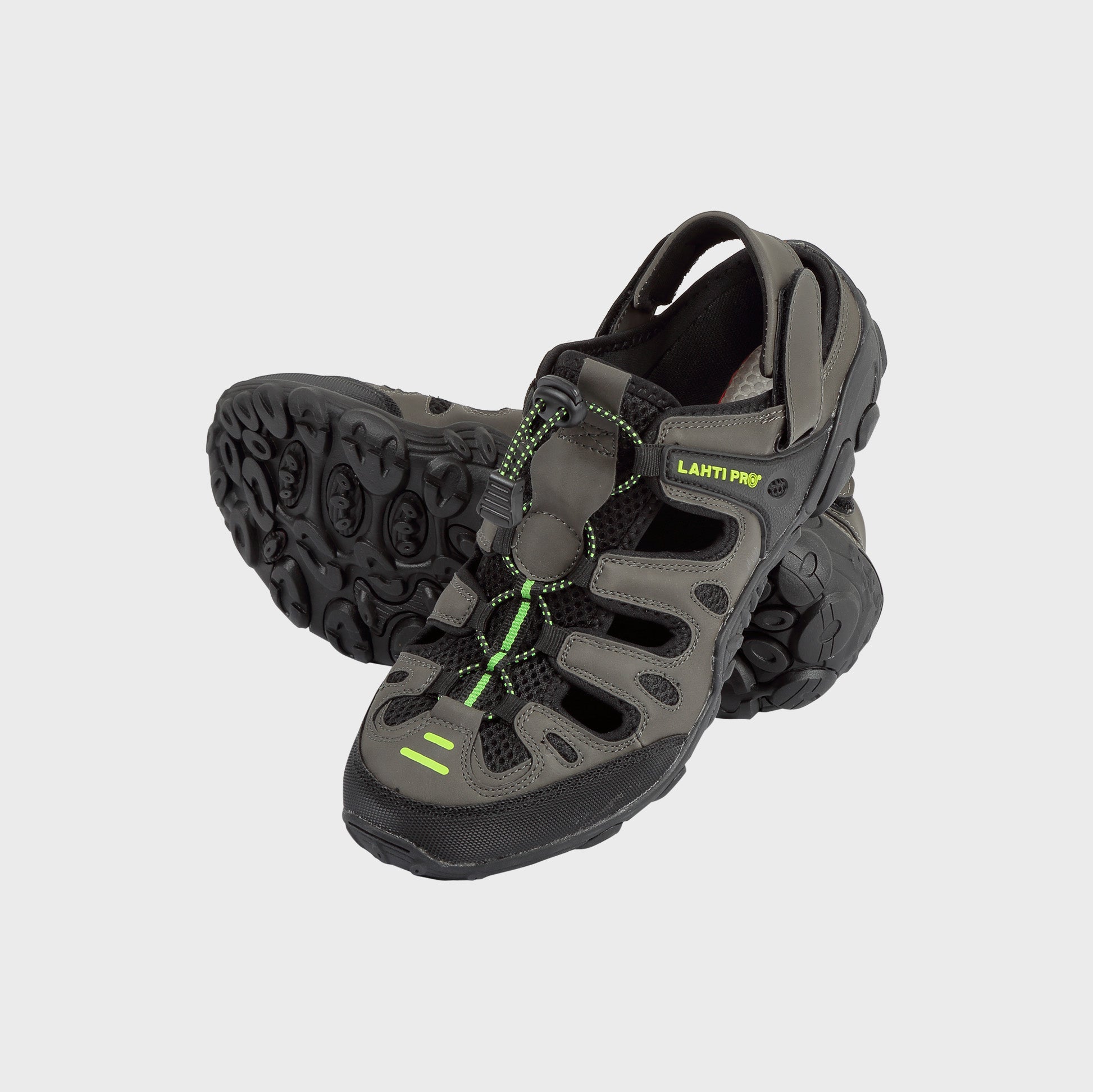 Sandały Lahti Pro L30607 – khaki-czarno-zielone