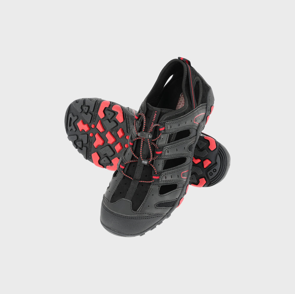 Sandały trekkingowe Lahti Pro L30615 – czarno-czerwone