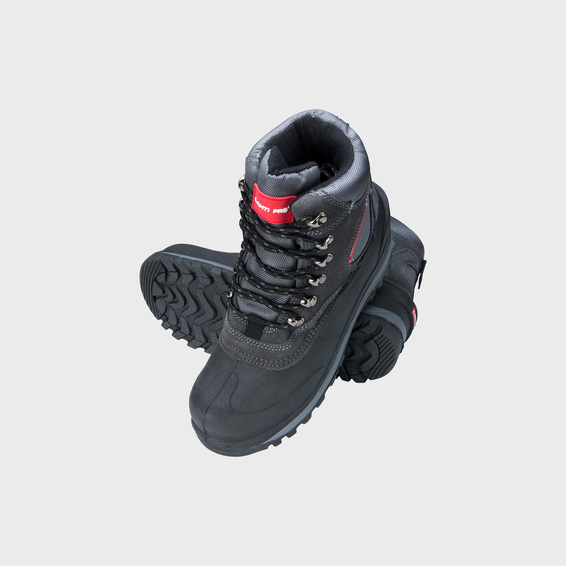 Śniegowce Lahti Pro L30801 – szaro-czerwone