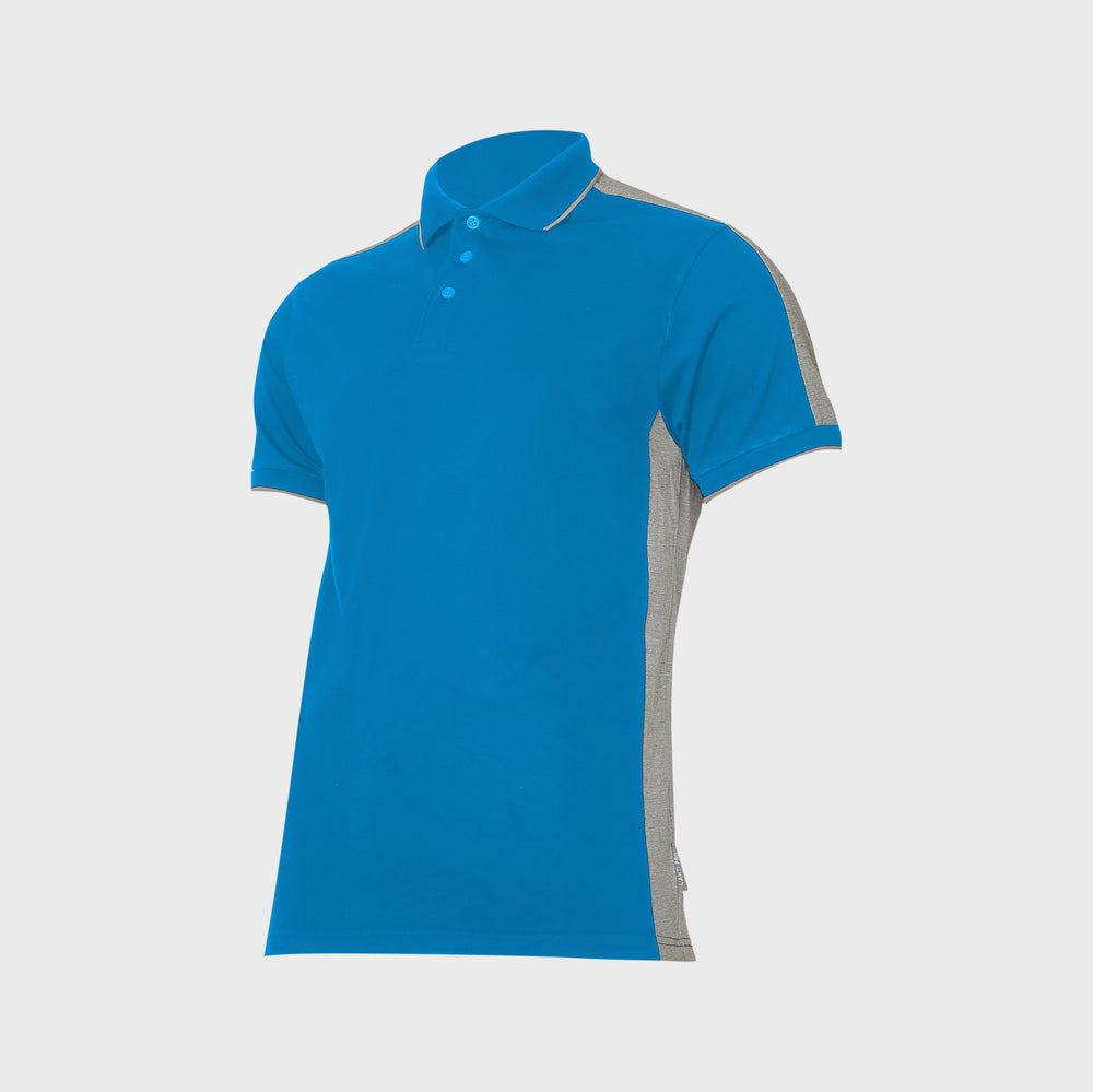 Koszulka polo Lahti Pro L40319 – niebieski i szary