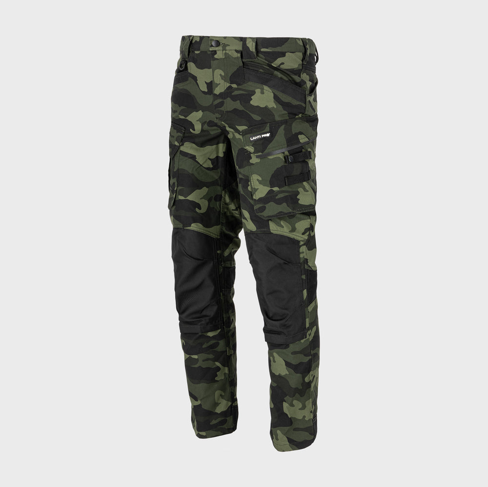 Spodnie bojówki Lahti Pro L40519 – czarno-zielone