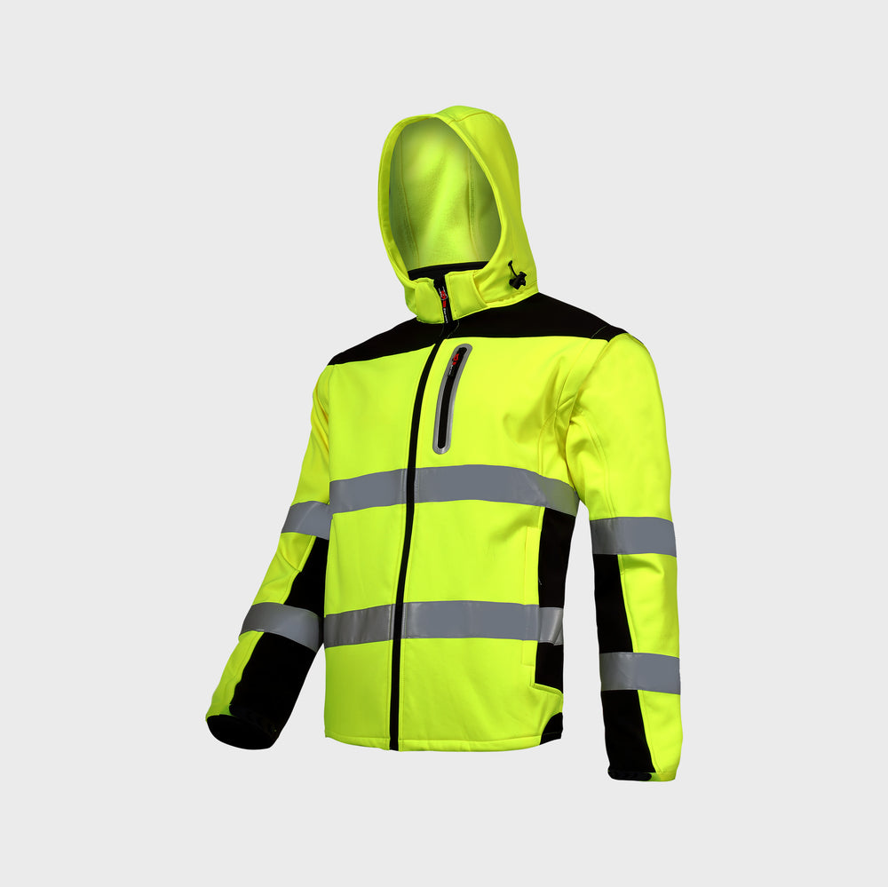Kurtka soft-shell ostrzegawcza Lahti Pro L40919 – żółty