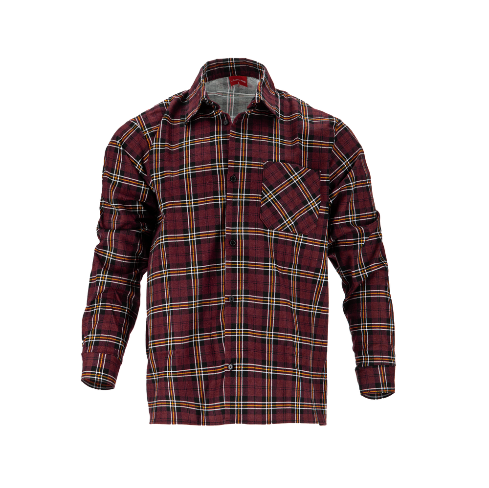 Koszula flanelowa w kratę Lahti Pro L41813 - bordowy