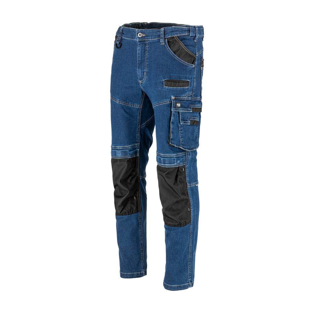 Spodnie jeansowe stretch Equiq Q10101 - granatowy